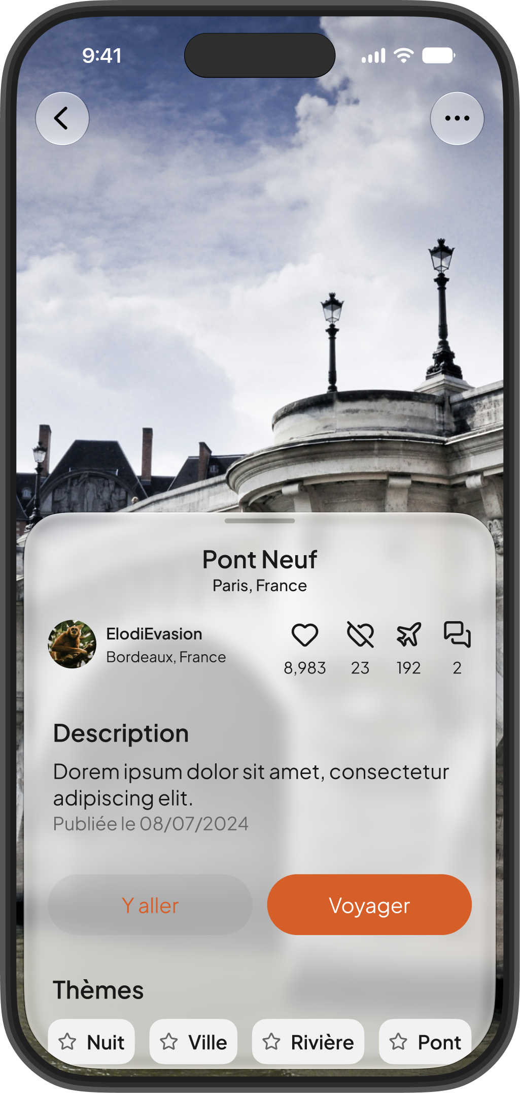 Écran de l'app Hexatrip — étape 03 : 